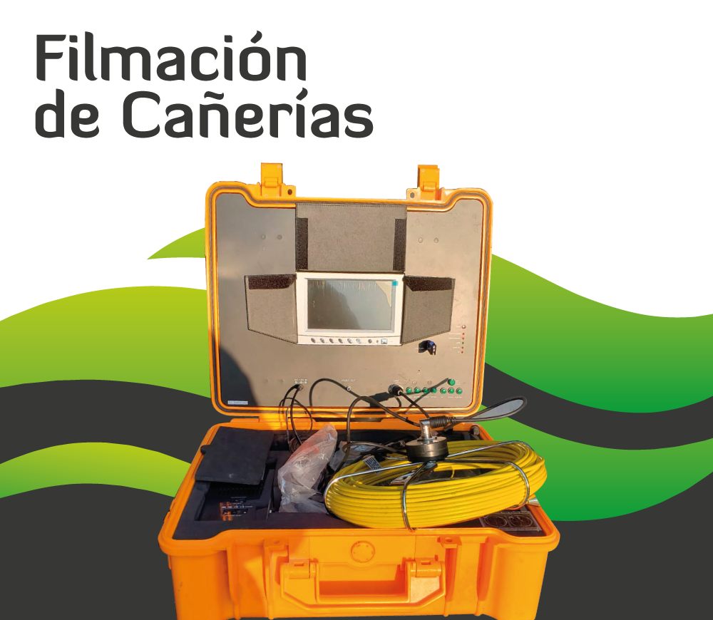 Microcámara de inspección para diagnosticar obstrucciones de cañerías